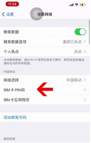 吴忠苹果14维修网分享如何给iPhone14的SIM卡设置密码 