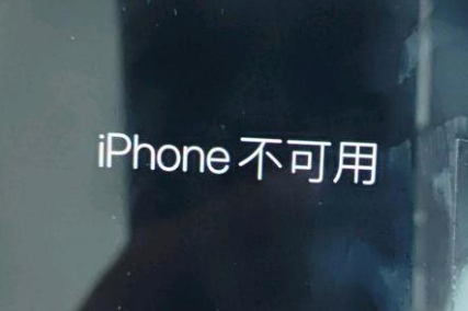 吴忠苹果服务网点分享锁屏界面显示“iPhone 不可用”如何解决 